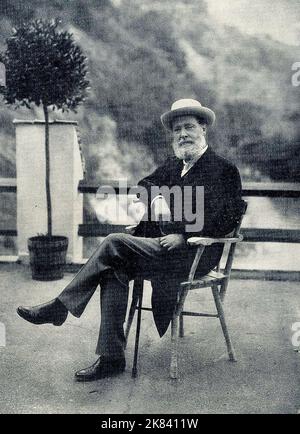 Karl Lueger nella località estiva di Bressanone nel 1907. Karl Lueger (Vienna, 1844 – Vienna, 1910) è stato un . Gli viene attribuita la trasformazione della città di Vienna in una città moderna. La politica populista e antisemitica del suo Partito sociale Cristiano è talvolta vista come un modello per il nazismo di Adolf Hitler. Foto Stock