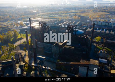 Forni ad altipiano abbandonati di Vitkovice Iron and Steel Works Foto Stock