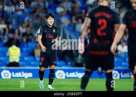 Kang-in Lee (Mallorca), 19 OTTOBRE 2022 - Calcio : spagnolo 'la Liga Santander' match tra Real Sociedad 1-0 RCD Mallorca al reale Arena di San Sebastian, Spagna. (Foto di D.Nakashima/AFLO) Foto Stock