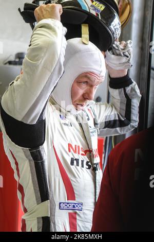 Sir Chris Hoy - Track Cycling World e campione olimpico al Test Day per la 83rd edizione della 24 ore di le Mans. Foto Stock