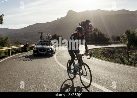 Sky Team Training Camp Mallorca 2016, Chris Froome Foto Stock