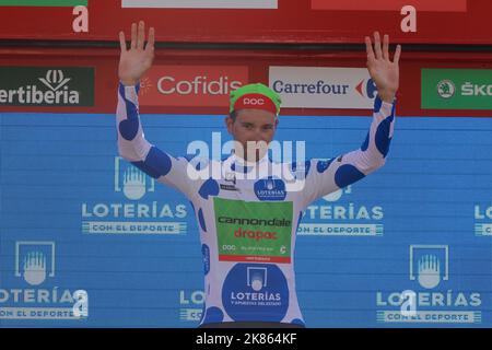 David Villela italia Cannondale maglia KOM nel Tour della Spagna 2017 fase 8 Foto Stock