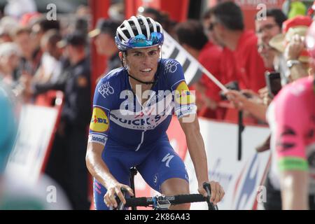 Quick-Step Floors' Enric Mas durante la fase 19 della Vuelta a Espana (Tour della Spagna) da LLEIDA - COLL DE LA RABASSA il 14 settembre 2018. Foto Stock