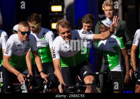 Team Dimension Data's Edvald Boasson Hagen Tour de France 2019 presentazioni del team, Bruxelles, Belgio. Foto Stock