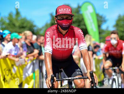 Nairo QUINTANA, Arkea Samsic al via del Tour De France, fase 14, Francia, 16th luglio 2022, Credit:Pete Goding/Goding Images/PA Images Foto Stock