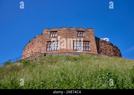 Tamworth Castle, Tamworth, Staffordshire, Inghilterra, Regno Unito, Europa Foto Stock