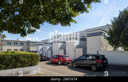 Case a schiera di J.J.P. Oud, Weissenhof Housing Estate (Weißenhofsiedlung), Stoccarda, Germania. Foto Stock