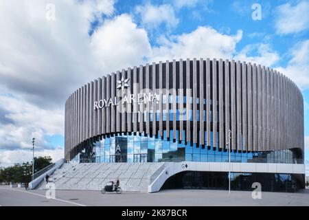 Copenaghen, Danimarca - Settembre 2022: Royal Arena, hockey su ghiaccio, stadio sportivo e sala conecert a Orestad progettato da 3XN e HKS Foto Stock