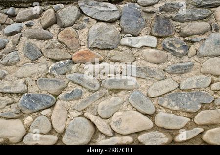Vecchio sfondo in pietra di alta qualità. Vista frontale con spazio di copia. Foto Stock