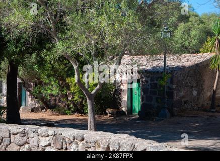 estate 2022 santuario archeologico nuragico santa cristina sardegna italia Foto Stock