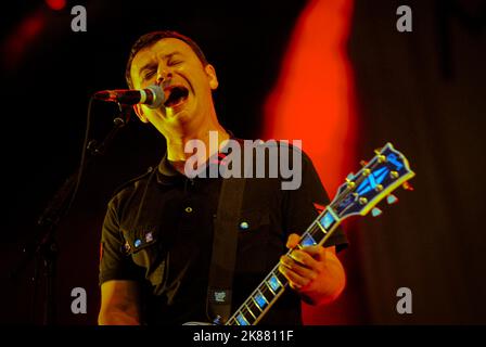 James Dean Bradfield - Manic Street Preachers, V2007, Hylands Park, Chelmsford, Essex, Regno Unito - 19 agosto 2007 Foto Stock