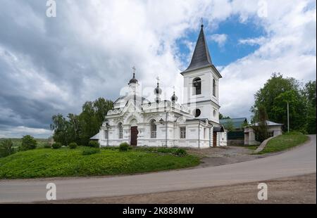 Chiesa della resurrezione nella città di Tarusa, nella regione di Kaluga, in Russia. Foto Stock