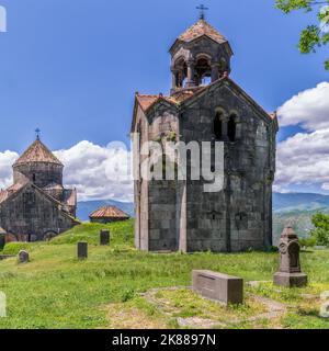 Antico monastero armeno di Akhpat nella parte settentrionale dell'Armenia. Foto Stock