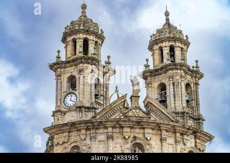 Chiesa di la Peregrina nella città di Pontevedra in Galizia, Spagna. Foto Stock