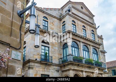 Casinò Liceo nella città di Pontevedra, in Galizia, Spagna. Foto Stock