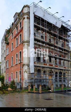 Derelict Grosvenor Hotel a Bristol dopo l'incendio nel mese di ottobre 2022. Foto Stock