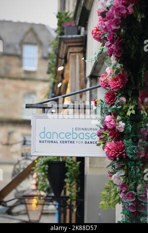 Edimburgo Scozia, Regno Unito 21 ottobre 2022. Viste generali di Dancebase nel Grassmarket. Credito sst/alamy live news Foto Stock