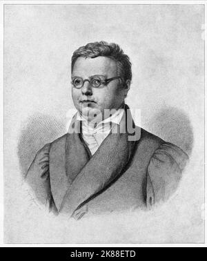 Friedrich Arnold Brockhaus Enciclopedia Editore (1772-1823) / Gründer Des Verlagshauses F.A. Brockhausm, Nach einer Zeichnung von Vogel, Gestochen von Sichling / Engraving by Vogel 01 gennaio 1810 **AVVERTENZA** questa fotografia è solo per uso editoriale ed è copyright della Film Company e/o del fotografo assegnato dalla Film o dalla Production Company e può essere riprodotta solo da pubblicazioni in concomitanza con la promozione della Sopra la pellicola. È richiesto un credito obbligatorio alla società cinematografica. Il fotografo deve essere accreditato anche quando è noto. Non può essere concesso alcun uso commerciale w Foto Stock