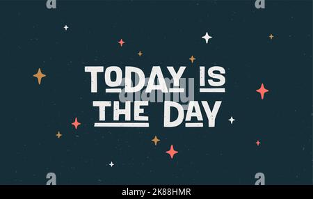 Ciao. Poster con scritta Ciao. disegnata a mano Disegno vintage disegnato a mano per poster, banner, frase motivazionale su sfondo scuro. Illustrazione vettoriale Illustrazione Vettoriale