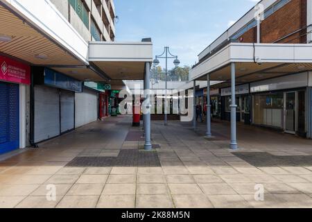Il centro commerciale di Eccles, una città settentrionale della Greater Manchester Foto Stock