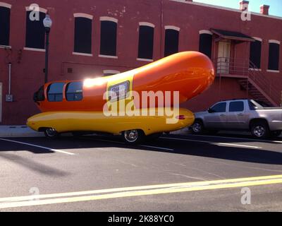 Wienermobile a Tifton, GA Foto Stock