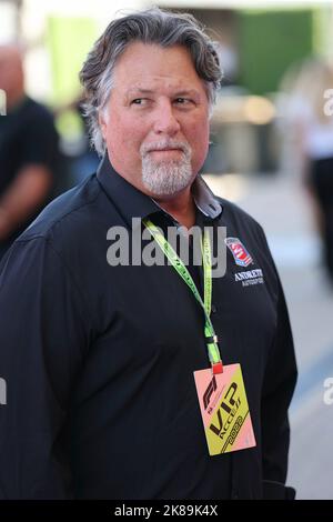 Austin, Vereinigte Staten. 21st Ott 2022. 21 ottobre 2022, Circuit of the Americas, Austin, FORMULA 1 ARAMCO GRAN PREMIO DEGLI STATI UNITI 2022, nella foto pilota di corse Michael Andretti Credit: dpa/Alamy Live News Foto Stock