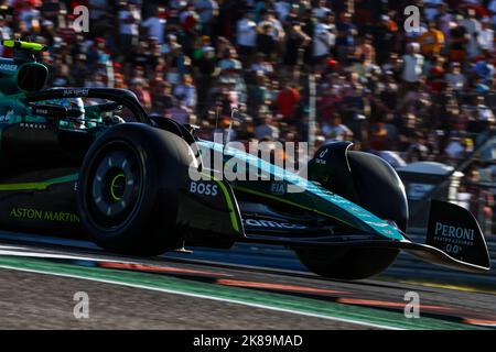 Austin, Texas, Stati Uniti. 21st Ott 2022. Sebastian Vettel (GER) Aston Martin F1 Team AMR22. 21.10.2022. Campionato del mondo Formula 1, Rd 19, Gran Premio degli Stati Uniti, Austin, Texas, USA, Festa delle prove. Il credito fotografico dovrebbe essere: XPB/immagini dell'Associazione Stampa. Credit: XPB Images Ltd/Alamy Live News Foto Stock