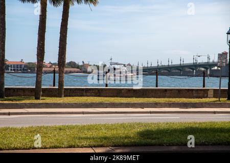 St. Augustine, Florida USA - 11th ottobre 2022. Cabinovia ancorata a Sant'Agostino Foto Stock