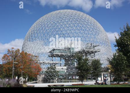 La biosfera nel Parc Jean-Drapeau, Montreal, Quebec, Canada Foto Stock