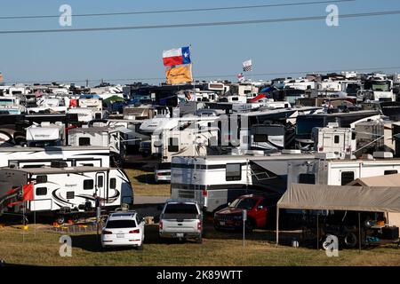 Austin, Stati Uniti. 21st Ott 2022. Campeggio, F1 Gran Premio di USA al circuito delle Americhe il 21 ottobre 2022 a Austin, Stati Uniti d'America. (Foto da ALTO DUE) Credit: dpa/Alamy Live News Foto Stock