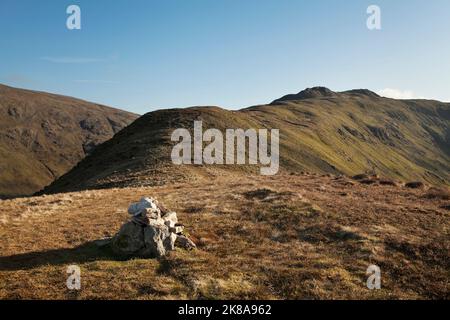 La cima di Little Hart Crag visto da High Hartsop Dodd, Lake District, UK Foto Stock