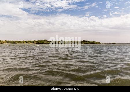 Vieiw del fiume Nilo in Sudan Foto Stock