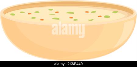 Fumetto icona zuppa di montagna rumena. Mappa della Romania. Giorno di viaggio Illustrazione Vettoriale