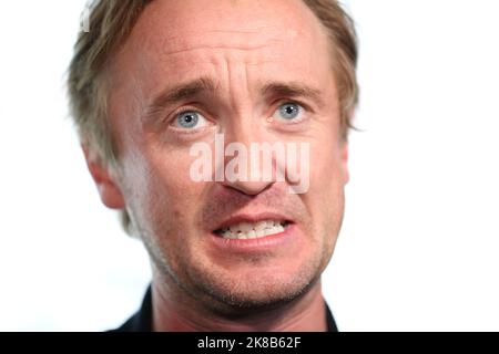 Tom Felton, attore di Harry Potter, partecipa alla prima di 'sepoltura' alla Arrow FrightFest tenutasi a Cineworld Leicester Square a Londra. Questo è un primo grande offic Foto Stock