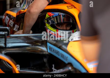 Austin, Texas, Stati Uniti, 22nd Ott 2022, Alex Palou partecipa alla pratica, round 19 del campionato di Formula 1 2022. Credit: Michael Potts/Alamy Live News Foto Stock