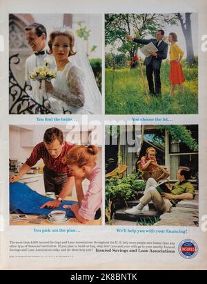 Vintage 4 Agosto 1961 'Life' Magazine Advert, USA Foto Stock