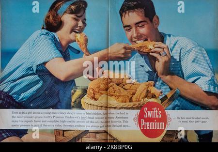 Vintage 4 Agosto 1961 'Life' Magazine Advert, USA Foto Stock