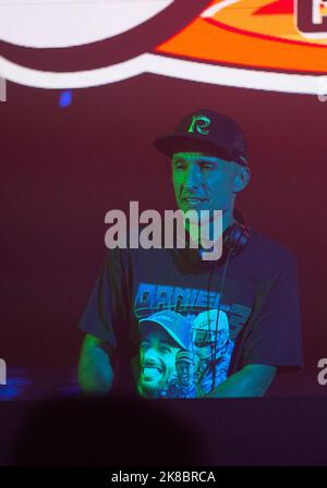 Austin, Stati Uniti. 21st Ott 2022. DJ Vice si esibiscono all'evento BleauLive's Austin Race Night del Fairmont Austin il 21 ottobre 2022. (Stephanie Tacy/SIPA USA) Credit: Sipa USA/Alamy Live News Foto Stock