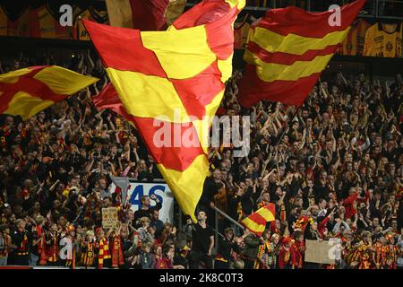 Immagine scattata durante una partita di calcio tra KV Mechelen e KAS Eupen, sabato 22 ottobre 2022 a Mechelen, il giorno 14 della 2022-2023° divisione del campionato belga 'Jupiler Pro League'. FOTO DI BELGA DAVID STOCKMAN Foto Stock