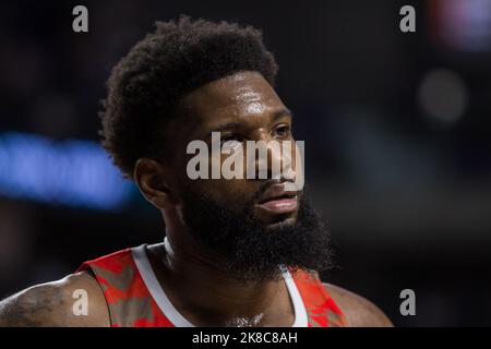 Madrid, Madrid, Spagna. 21st Ott 2022. Hassan Martin.During la vittoria del Real Madrid su Crvena Zvezda MTS Belgrado 72 - 56 nel gioco di stagione regolare della Turkish Airlines Eurolega (round 4) celebrato al WiZink Center di Madrid (Spagna). Ottobre 21st 2022. (Credit Image: © Juan Carlos GarcÃ-A Mate/Pacific Press via ZUMA Press Wire) Foto Stock