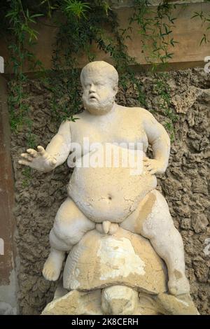 Statua del braccio di Bartolo, o Nano Morgante nel Giardino di Boboli Firenze Italia Foto Stock