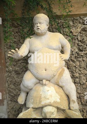 Statua del braccio di Bartolo, o Nano Morgante nel Giardino di Boboli Firenze Italia Foto Stock