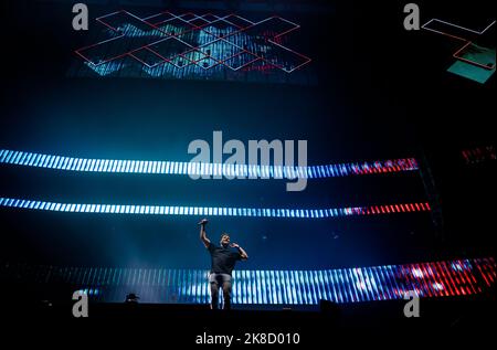 2022-10-23 00:00:20:19 AMSTERDAM - Martin Garrix suona durante il Festival di musica di Amsterdam, che si svolge nella Johan Cruijff Arena durante ADE. ANP MARCO DE SWART olanda fuori - belgio fuori Foto Stock