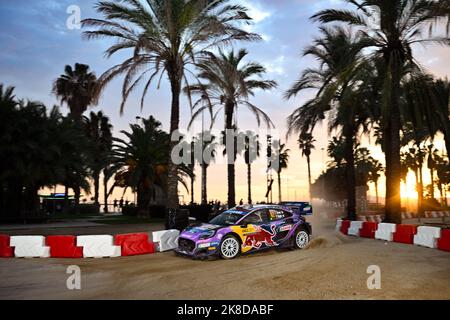 Catalunya, Spagna. 22nd Ott 2022. Craig BREEN, Paul NAGLE, M-SPORT FORD WORLD RALLY TE Credit: Independent Photo Agency/Alamy Live News Foto Stock