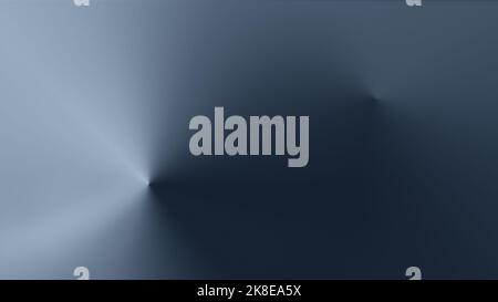 Sfondo astratto di colore grigio chiaro e scuro con sfumatura di colore, tonalità metallizzata. Sfondo moderno con gradiente radiale a forma di cono in risoluzione 4K. Foto Stock