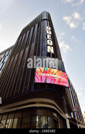 Cinema Odeon Luxe West End, 38a Leicester Square, Westminster, Londra, Regno Unito Foto Stock