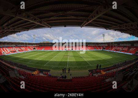 Doncaster, Regno Unito. 23rd Ott 2022. Una visione generale dell'Eco-Power Stadium in vista della Coppa del mondo di Rugby Gruppo 2021 a partita Samoa vs Grecia all'Eco-Power Stadium, Doncaster, Regno Unito, 23rd ottobre 2022 (Foto di Mark Cosgrove/News Images) a Doncaster, Regno Unito il 10/23/2022. (Foto di Mark Cosgrove/News Images/Sipa USA) Credit: Sipa USA/Alamy Live News Foto Stock