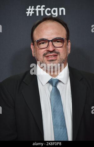 Colonia, Germania. 22nd Ott 2022. L'attore Danilo Chammas arriva per la proiezione del film " l'illusione dell'abbondanza " al 32nd Film Festival Colonia (ex Cologne Conference) 2022, un festival internazionale del cinema. Credit: Horst Galuschka/dpa/Horst Galuschka dpa/Alamy Live News Foto Stock