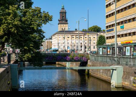 Gothenburg in Svezia. Vista aerea del quartiere di Haga e della città vecchia. Gothenburg è la 2nd città più grande della Svezia. Foto Stock