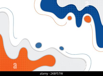 Astratto colorato doodle forma libera disegno decorativo. Disegno sovrapposto con sfondo a mezzitoni. Illustrazione Illustrazione Vettoriale